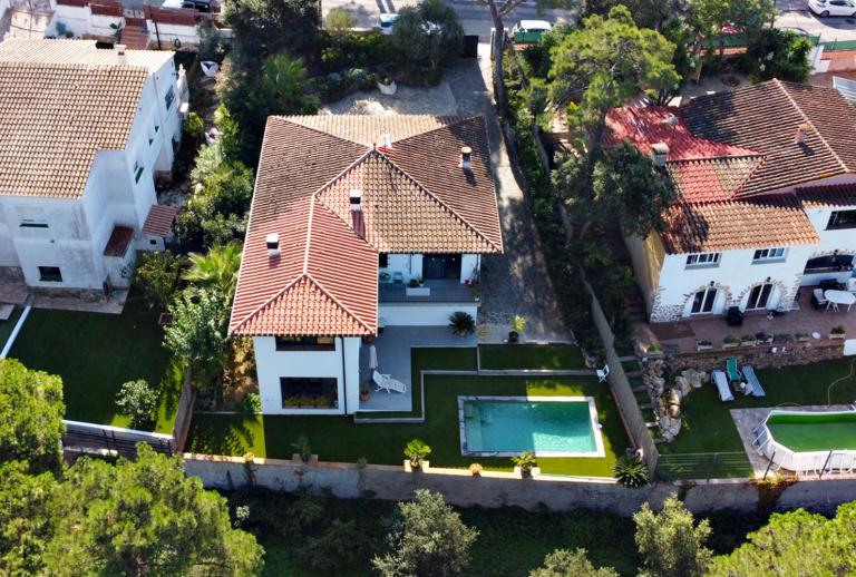 Villa avec piscine et garage au Mas Trempat  Santa Cristina d'Aro